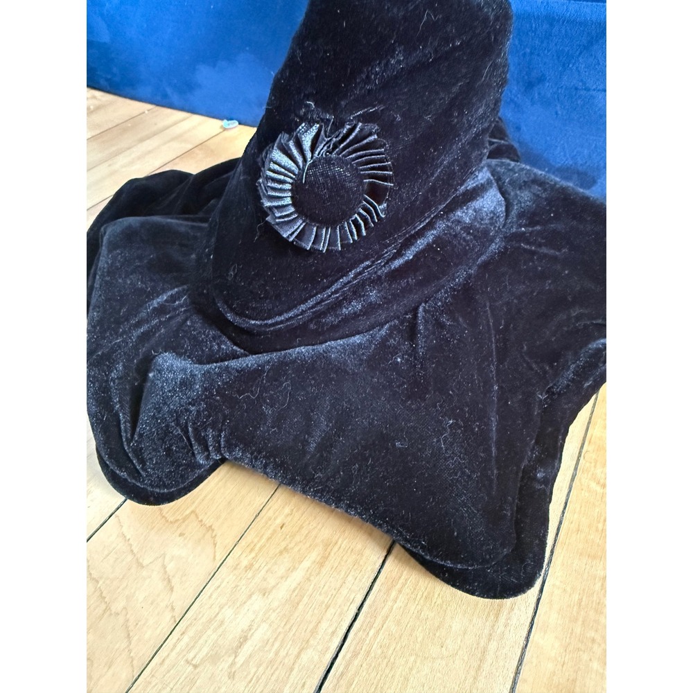 Elope X Harry Potter Black Velour Adjustable Witch Hat View 2
